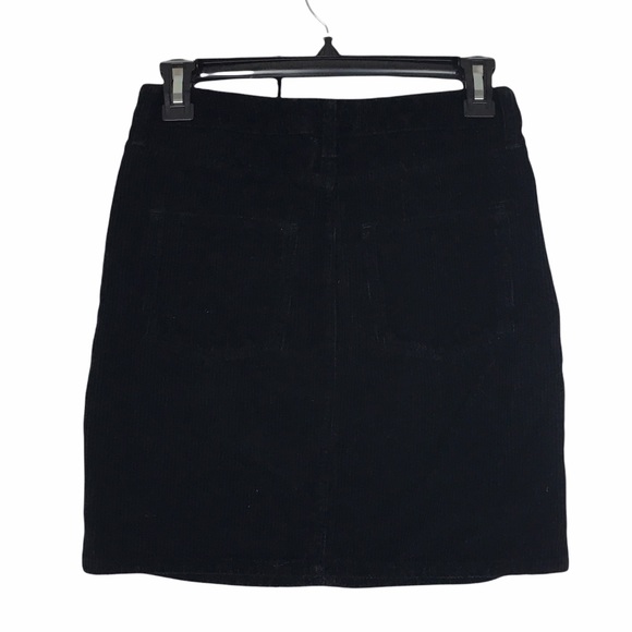 BDG Urban Outfitters Corduroy Black Mini Skirt Size Small - Picture 3 of 8